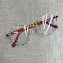 Carregar imagem no visualizador da galeria, Armação Média Dourada Redonda Modelo Virgínia