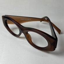 Carregar imagem no visualizador da galeria, Armação Marrom Arredondado Haste Grossa Personalidades Fosco