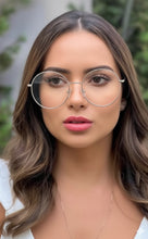 Carregar imagem no visualizador da galeria, Armação Redonda Metal Dourada Grande