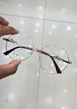 Carregar imagem no visualizador da galeria, Armação Redonda Metal Dourada Grande