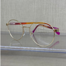 Carregar imagem no visualizador da galeria, Armação Média Dourada Redonda Modelo Virgínia