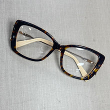 Carregar imagem no visualizador da galeria, Armacao de grau Tartaruga Quadrada Grande Haste Dupla