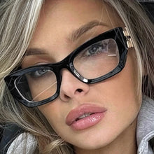 Carregar imagem no visualizador da galeria, Armação de grau Preta Retangular Retangular Personalidades