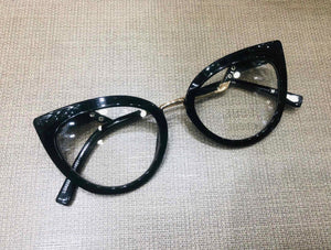 Oculos de grau Feminino Preto Gatinho F018
