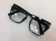 Carregar imagem no visualizador da galeria, Armação de grau Denis Preta óculos Grande Haste Grossa