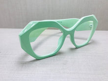 Carregar imagem no visualizador da galeria, Armacao de Grau verde Agua Haste Grossa Geomatrica