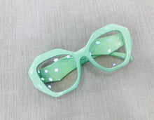 Carregar imagem no visualizador da galeria, Armacao de Grau verde Agua Haste Grossa Geomatrica