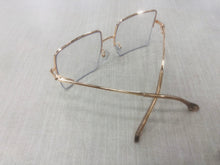 Carregar imagem no visualizador da galeria, Oculos de Grau Metade do Aro Armação Quadrada Grande