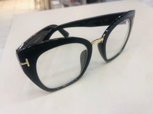 Carregar imagem no visualizador da galeria, Armação de grau Denis Preta óculos Grande Haste Grossa