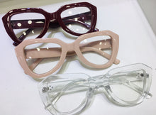 Carregar imagem no visualizador da galeria, Armação de Grau Rose Grande Geometrica Haste Grossa Nairobi