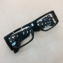 Carregar imagem no visualizador da galeria, Oculos de grau Bomber haste grossa preto quadrado masculino grande