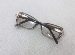Óculos De Grau para leitura duas cores Cinza e Transparente Degrade