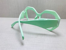 Carregar imagem no visualizador da galeria, Armacao de Grau verde Agua Haste Grossa Geomatrica