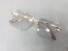 Carregar imagem no visualizador da galeria, Oculos de Grau Metade do Aro Armação Quadrada Grande