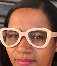 Carregar imagem no visualizador da galeria, Armação de Grau Rose Grande Geometrica Haste Grossa Nairobi