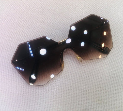 Oculos de sol Feminino Marrom Lentes Degrade Moda Praia