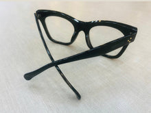 Carregar imagem no visualizador da galeria, Oculos de grau Adele Preto Grande Haste grossa Tendencia