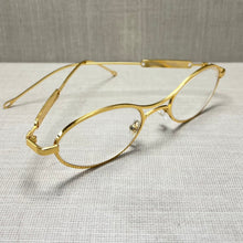 Carregar imagem no visualizador da galeria, Oculos Virginia Dourado Metal Oval Pequeno