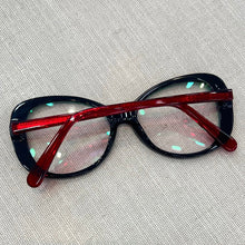 Carregar imagem no visualizador da galeria, Oculos Redondo Vermelho Bordo Grande Chiquetoso
