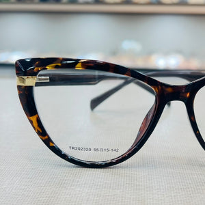 Oculos De Grau Gatinho Oncinha Retro Marrom exclusivo - OFGGATOA1