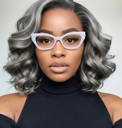 Oculos Grande Branco Gelo Acetato Puro Charme