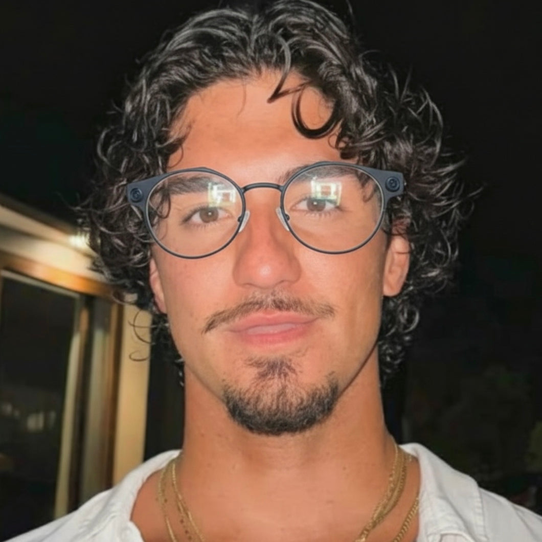 Óculos Medina Preto Redondo Dedbolt Metal