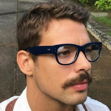 Carregar imagem no visualizador da galeria, Armaçao Masculina Bomber Haste Grossa Azul Marinho quadrado Grande