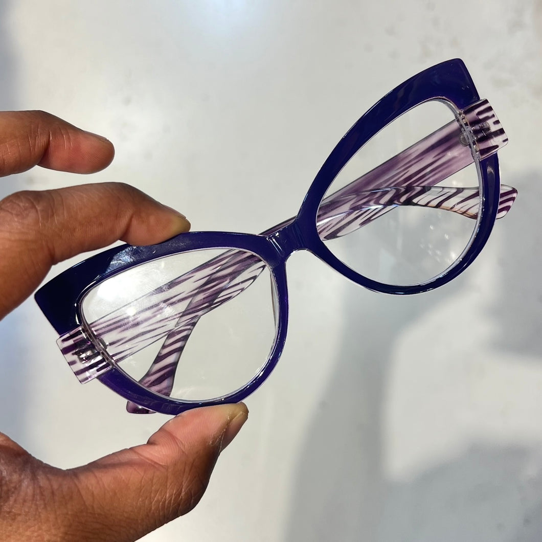 Oculos Gatinho Uva Bem Grande Haste Larga