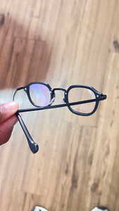 Oculos de grau Popó Masculino Preto Metal Pequeno