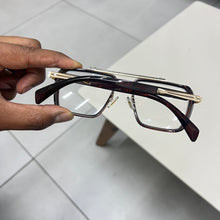 Carregar imagem no visualizador da galeria, Oculos de grau Masculino Tony Stark Preto e Dourado