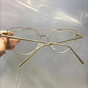 Armacao Dourada Metal Geometrica Bem Grande Personalidades