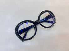 Carregar imagem no visualizador da galeria, Oculos de grau Redondo Preto Grande Ovalado Classudo