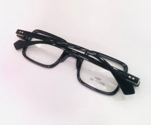 Carregar imagem no visualizador da galeria, Óculos Jo Soares Quadrado Clássico Preto Casual Raro