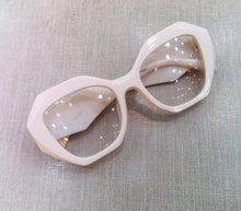 Carregar imagem no visualizador da galeria, Oculos De Grau Dubai  Creme Grande Haste Grossa