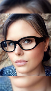 Oculos Para Grau Preto Grossa Minimalista Classudo