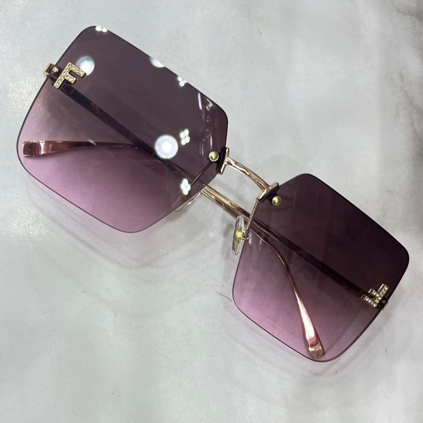 Oculos de sol Lentes Degrade Summer Quadrado Grande