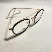 Carregar imagem no visualizador da galeria, Oculos Masculino Geometrico Preto e Dourado Jamie Fox