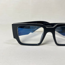 Carregar imagem no visualizador da galeria, Oculos Masculino Quadrado Preto Haste Bem Grossa