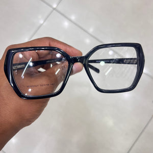 Oculos Natuza Nery Preto Geométrico Para Grau