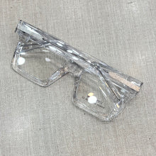 Carregar imagem no visualizador da galeria, Oculos De Grau Narriman Transparente Quadrado Bem Grande