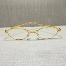 Carregar imagem no visualizador da galeria, Oculos Virginia Dourado Metal Oval Pequeno
