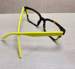 Armacao Latyfa Verde limao Tartaruga Acetato