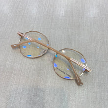 Carregar imagem no visualizador da galeria, Oculos armação de grau redonda ROSE GOLD bem grande
