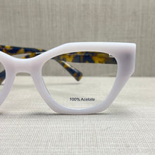 Carregar imagem no visualizador da galeria, Oculos Grande Branco Gelo Acetato Puro Charme