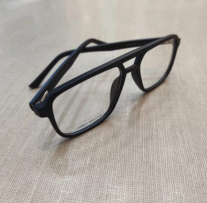 Oculos de Grau Masculino Preto Aviador Moderno
