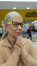 Carregar imagem no visualizador da galeria, Armacao Latyfa Verde limao Tartaruga Acetato