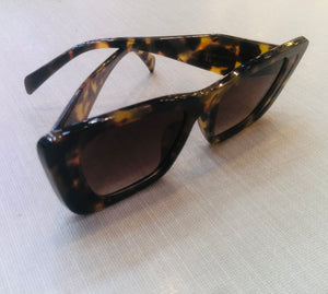 Oculos de sol katrine Brown Quadrado marrom Tartaruga