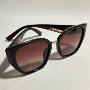 Oculos de Sol Feminino Gatinho Marrom Cafe Grande Exclusivo
