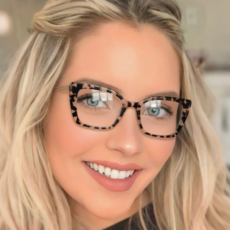 Armação feminina Oncinha Grande Quadrado