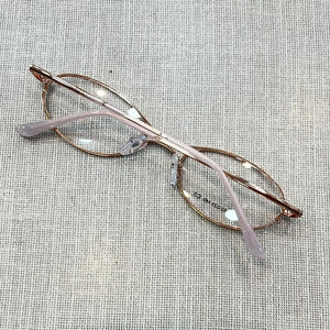 Oculos Virginia Rose Gold Metal Oval Pequeno